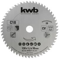 kwb 581822 Cirkelzaagblad 130 x 16 mm 1 stuk(s)