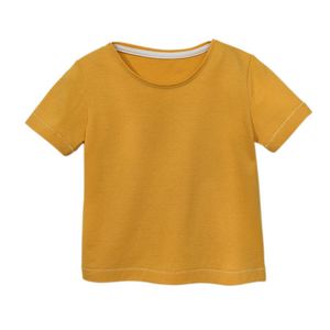 Shirt met korte mouw van bio-katoen, geel Maat: 146/152