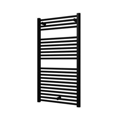 Designradiator BWS Palian 111,1x60 cm 605 Watt Mat Zwart
