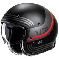 HJC V31 Byron, Jethelm of scooter helm, Mat Zwart Rood - thumbnail