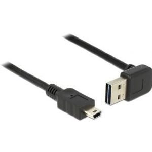 DeLOCK 85184 USB-kabel 0,5 m USB 2.0 USB A Mini-USB B Zwart