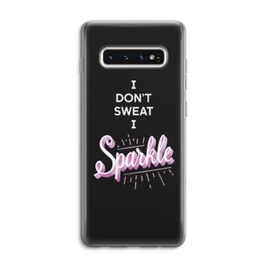 Sparkle quote: Samsung Galaxy S10 4G Transparant Hoesje