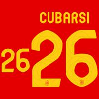 Cubarsi 26 (Officiële Spanje Away Bedrukking 2024-2025)