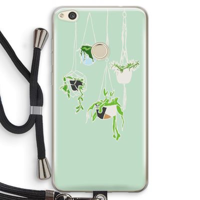 Hang In There: Huawei Ascend P8 Lite (2017) Transparant Hoesje met koord