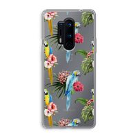 Kleurrijke papegaaien: OnePlus 8 Pro Transparant Hoesje