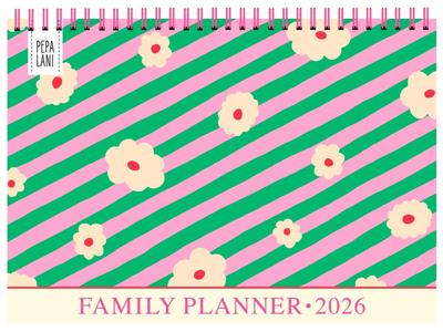 Pepa Lani Family Planner 2026 Flowerstripes