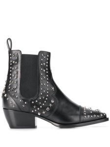 Philipp Plein bottines d'inspiration western - Noir