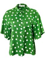 Carolina Herrera polka dot shirt blouse - Vert - thumbnail