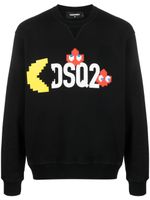 DSQUARED2 sweat à logo imprimé - Noir