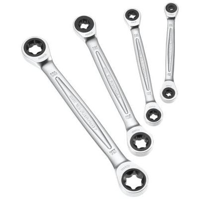 Facom Set van 4 Ringsteeksleutels E-TORX - 464TX.J4PB