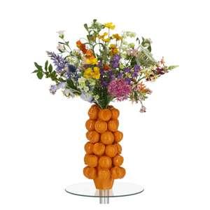 Vaas keramiek sinaasappels D20xH43 oranje