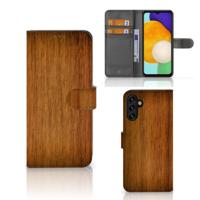 Samsung Galaxy A04s | Samsung Galaxy A13 5G | Book Style Case | Donker Hout