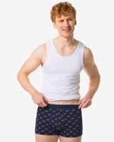 HEMA Korte Herenboxers Katoen Stretch Fietsen - 3 Stuks Geel (geel)