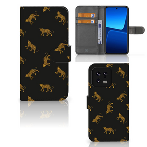 Telefoonhoesje met Pasjes voor Xiaomi 13 Leopards