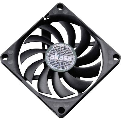 Akasa AK-FN076 Slimline PC-ventilator Zwart (b x h x d) 80 x 80 x 10.8 mm