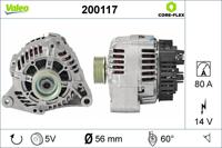 Dynamo / Alternator VALEO, Spanning (Volt)14V, u.a. für Citroën, Peugeot - thumbnail