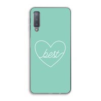 Best heart pastel: Samsung Galaxy A7 (2018) Transparant Hoesje