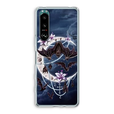 Vleermuizen Maan: Sony Xperia 5 III Transparant Hoesje Vleermuizen Maan: Sony Xperia 5 III Transparant Hoesje