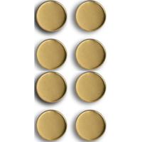 Zeller Magneten - extra sterk - 8x stuks - goud - 2 cm - voor whiteboard en koelkast