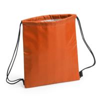 Koeltas rugzak - oranje - 27 x 33 cm - koeltassen met koordje - lunch rugtasje