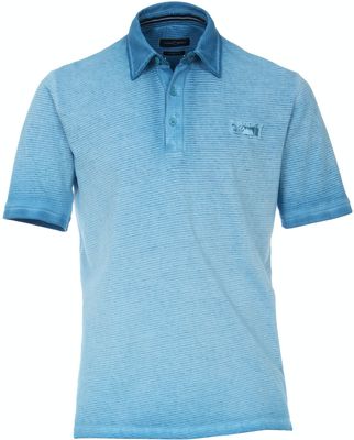 Casa Moda Poloshirt Blauw Faded Pique