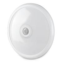 LED Plafondlamp met Sensor - 12W 900lm - 6400K daglicht wit - Rond Ø29cm - Bewegingssensor - Opbouw - Plafonniere - IP20 Voor binnen - Wit