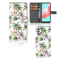 Samsung Galaxy A32 5G | Telefoonhoesje | Met pasjeshouder | Flamingo Palms