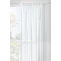 1+1 Gratis Leen Bakker - Gordijn Britt - Ecru - 280x140 Cm (1 Stuk) - Polyester - Wit