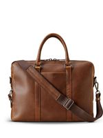 Shinola sac pour ordinateur en cuir à logo embossé - Marron - thumbnail