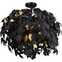 LED Plafondlamp 3-lichts E14 Mat Zwart/Goud - Aluminium Design