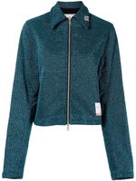 Maison MIHARA YASUHIRO surchemise zippée à patch logo - Bleu