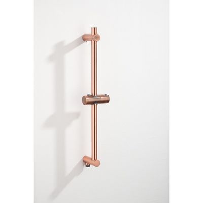 Saniclear Plus douche glijstang met wateraansluiting 60cm geborsteld koper