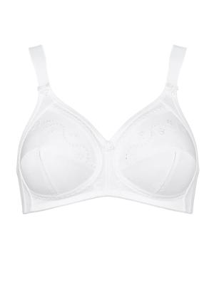 Triumph - Doreen + Cotton 01 N (zonder beugel) - wit, Maat:80E