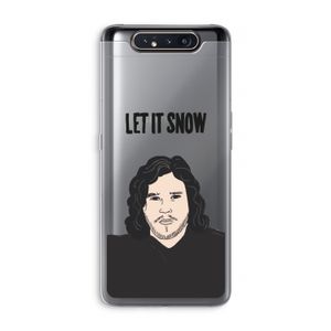 Let It Snow: Samsung Galaxy A80 Transparant Hoesje