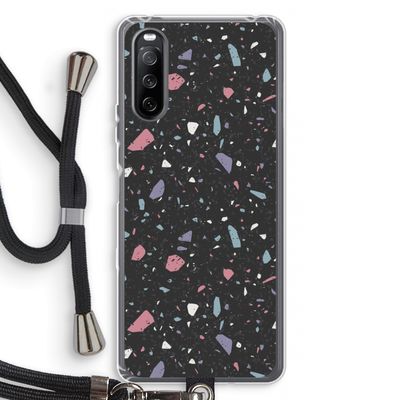 Terrazzo N°16: Sony Sony Xperia 10 III Transparant Hoesje met koord