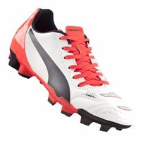 Puma evoPower 4.2 FG Jr. wit / oranje - thumbnail