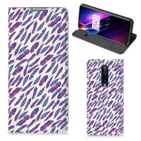 OnePlus 8 Hoesje met Magneet Feathers Color - thumbnail