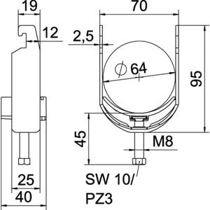 OBO Bettermann 1186762 Beugelklem 1 stuk(s)