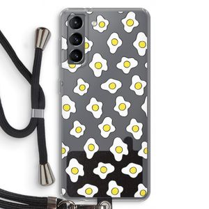 Spiegeleitjes: Samsung Galaxy S21 Transparant Hoesje met koord