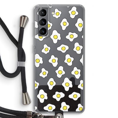 Spiegeleitjes: Samsung Galaxy S21 Transparant Hoesje met koord
