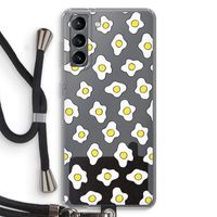 Spiegeleitjes: Samsung Galaxy S21 Transparant Hoesje met koord