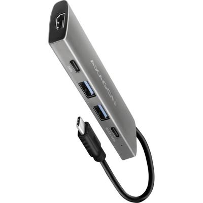 AXAGON USB-C (USB 3.2 Gen 2) multiport hub Zwart