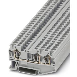 Phoenix Contact 3031393 Doorgangsserieklem 6.2 mm Spanveer Grijs 50 stuk(s)