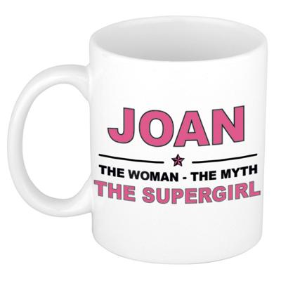 Joan cadeau mok - Woman Myth Supergirl - naam koffiemok - 300 ml - collega - moederdag Joan cadeau mok - Woman Myth Supergirl - naam koffiemok - 300 ml - collega - moederdag