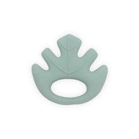 Jollein bijtring rubber Leaves Ash Green Maat - thumbnail