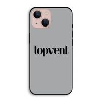 Topvent Grijs Zwart: iPhone 13 Biologisch afbreekbaar hoesje