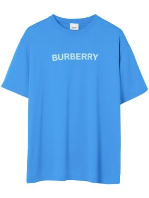 Burberry t-shirt en jersey à logo imprimé - Bleu