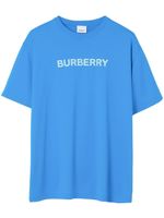 Burberry t-shirt en jersey à logo imprimé - Bleu