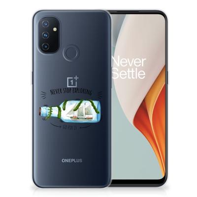 OnePlus Nord N100 Telefoonhoesje met Naam Boho Bottle