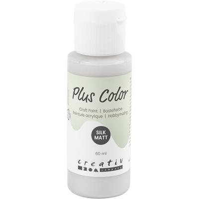 Plus Color acrylverf, zilver, 60 ml/ 1 fles